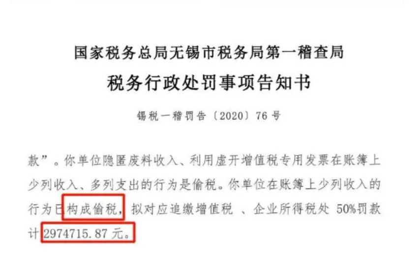 2021年6月30日税案警示 4起典型私户收款案，一个被罚2000万（4）